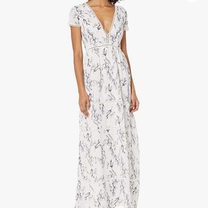Lucca Couture Women's Tiered Printed Maxi Dress